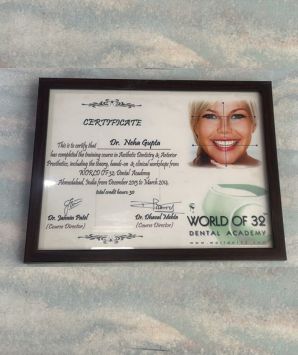 Dr. Neha Gupta - IDA Membership Certificate